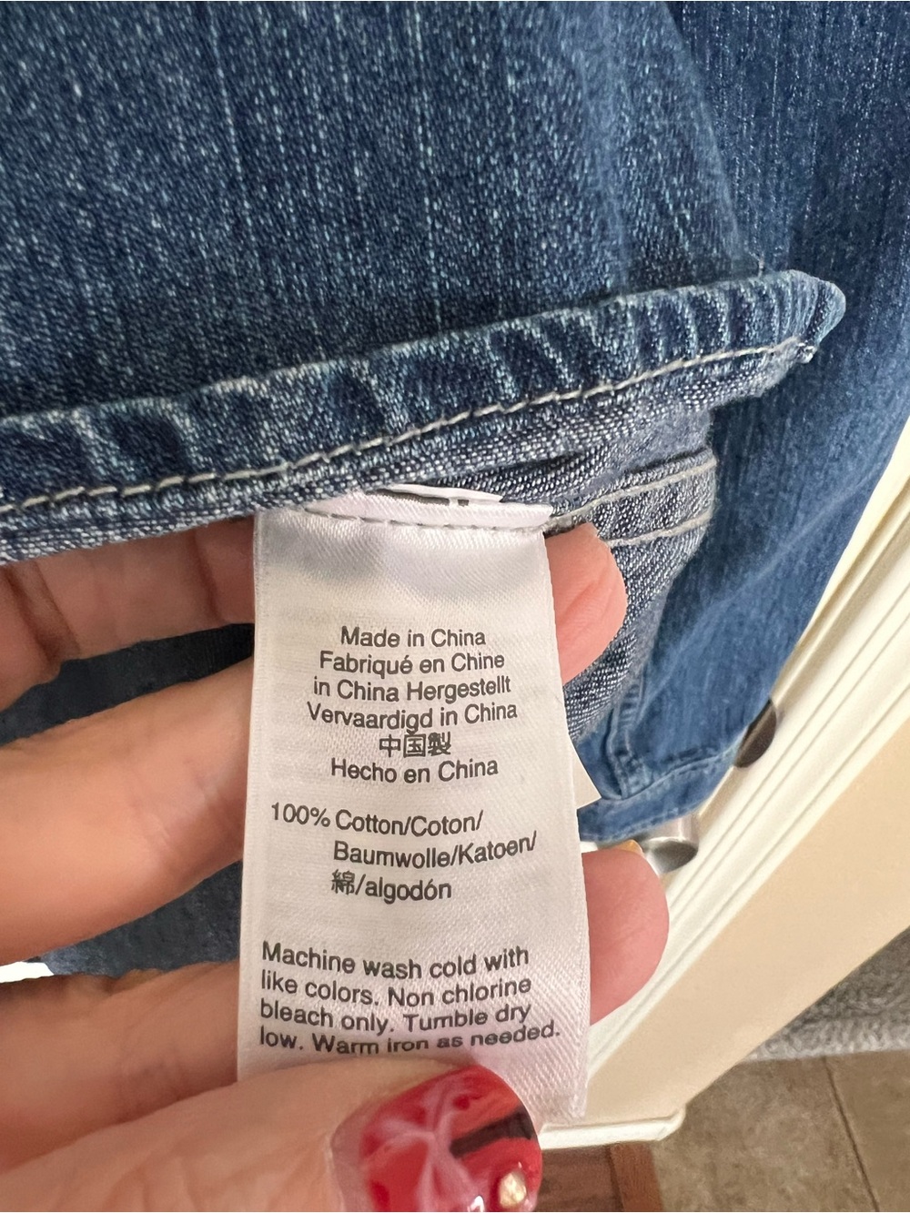 J.Crew Jeans Chambray Popover Shirt Medium 100% Cotton Denim Utility Top - Picture 3 of 14